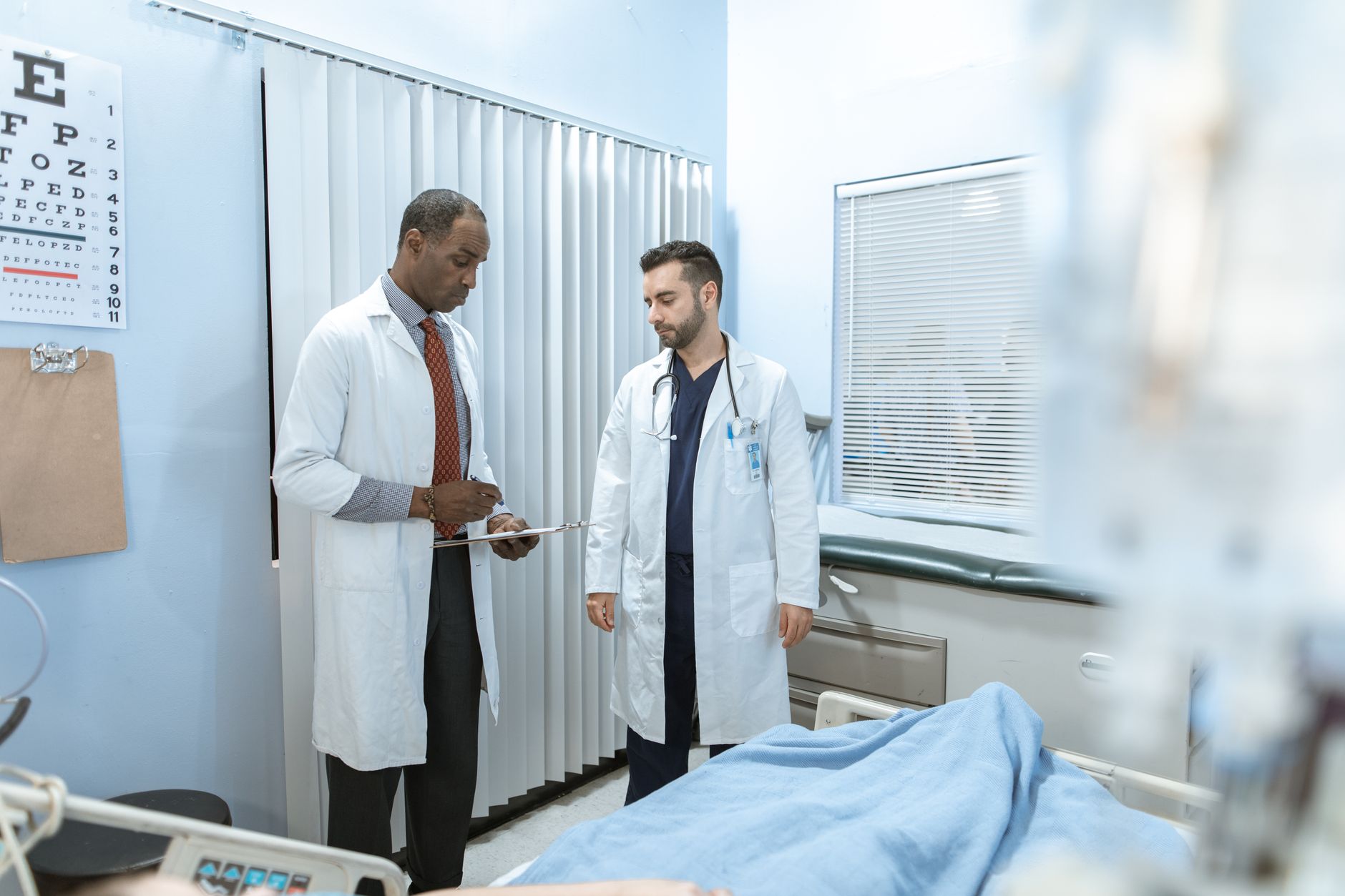 Psychiatric provider reviewing objective ADHD test results as part of a comprehensive evaluation in California